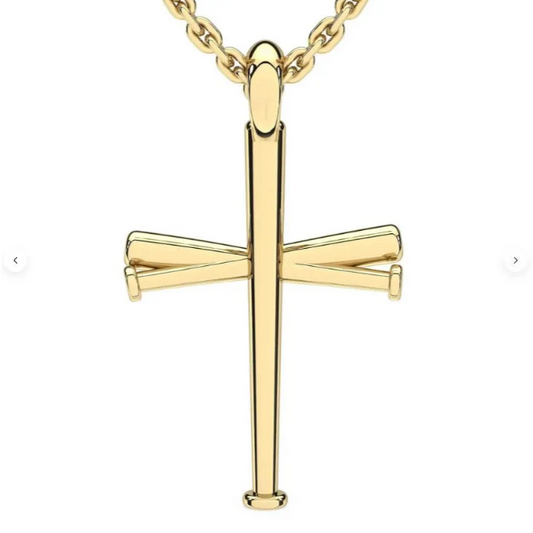baseball dangle cross pendent